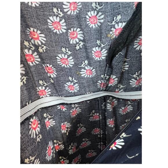 NWT Lane Bryant asymmetrical button front midi / maxi dress navy/coral/white 14 - Picture 13 of 16